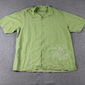 Tommy Bahama Shirt Mens XL Silk Hawaiian Tropical Beach Resort Casual Button Up
